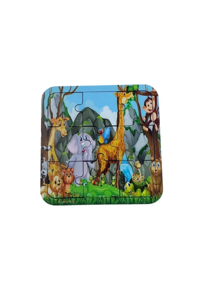 kayasan kids Hayvanlar Alemi Ahşap Puzzle ürün görseli 1
