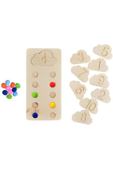 kayasan kids Montessori Keçeli Bulutlar ürün görseli 1