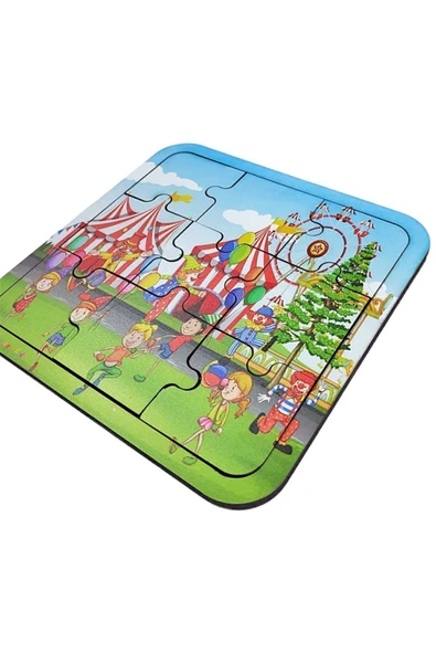 kayasan kids Sirk Temalı Ahşap Puzzle - Resim 6
