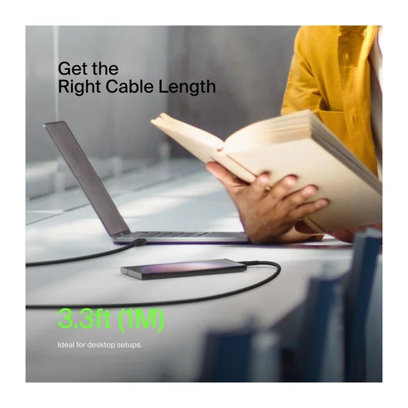 Belkin Type-C Data & Hızlı Şarj Kablo 1m Siyah - Resim 5