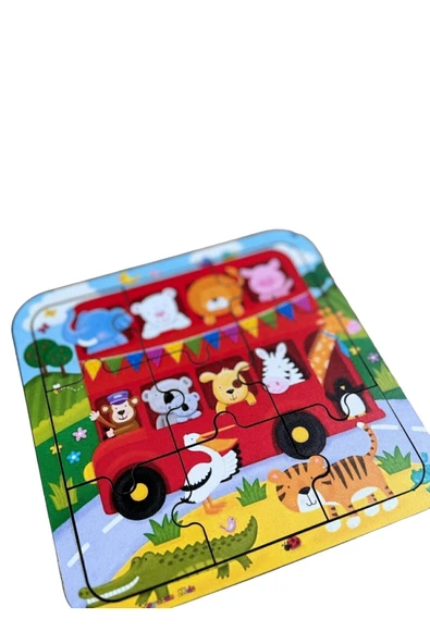 kayasan kids Otobüste Dostlar Puzzle - Resim 2