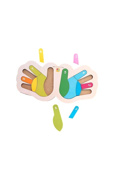 kayasan kids Parmak Sayı Sayma Puzzle ürün görseli 1