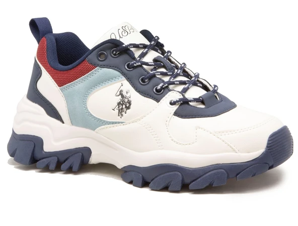 U.S. Polo Assn. 23K Tracky Beyaz/Laci Bayan Ayakkabı Bayan Spor ürün görseli 1
