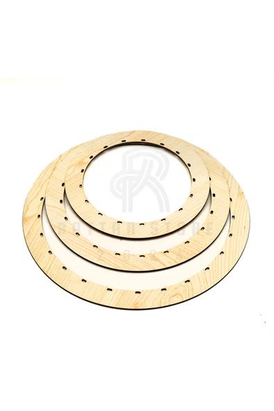 Home Rattan Bambu Örgü Tabanlık Kasnak Set ürün görseli 1