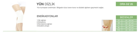 ORLEX Yün Dizlik ORX-DZ26 - Resim 2