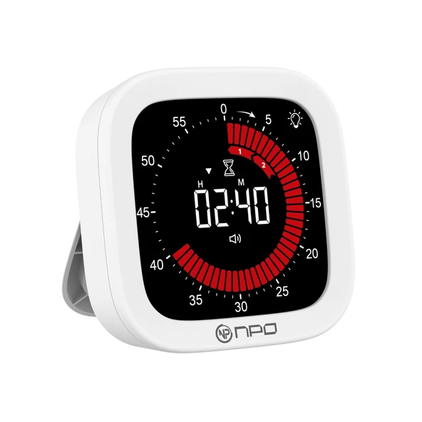 NPO NPT32B Analog Görünümlü Dijital Kronometre Pomodoro Motivasyon Saati ürün görseli 1
