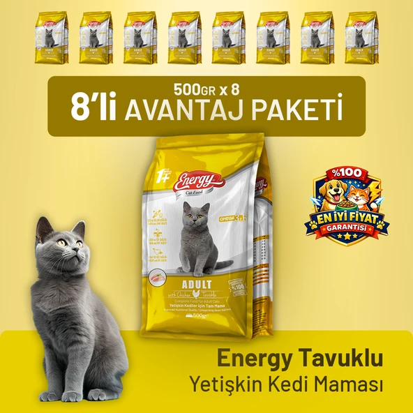 Tavuklu Yetişkin Kedi Maması - 8 Adet ürün görseli 1