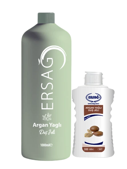 Ersağ Aparatlı Argan Yağlı Duş Jeli 1000ml ürün görseli 1
