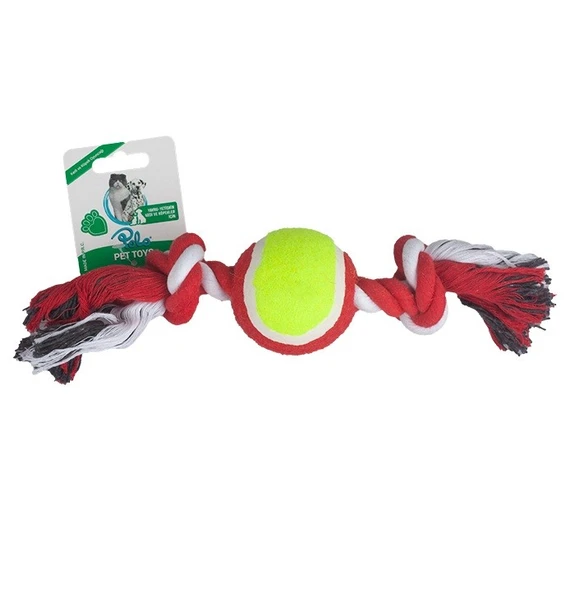 Polo İpli Oyuncak Toplu Kırmızı Beyaz 28Cm ürün görseli 1
