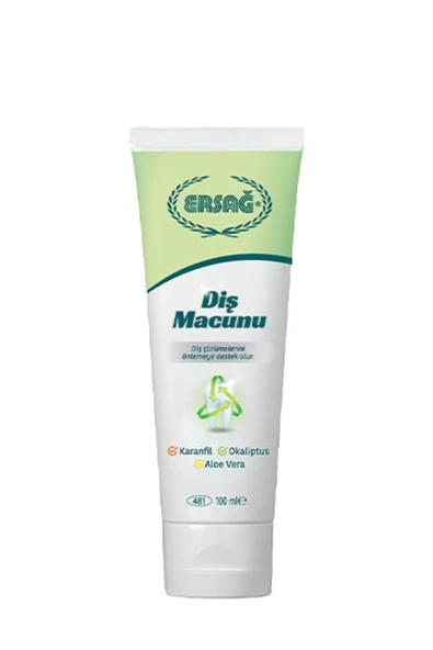 Ersağ Diş Macunu / Karanfil - Okaliptüs - Aloe Vera 100ml ürün görseli 1