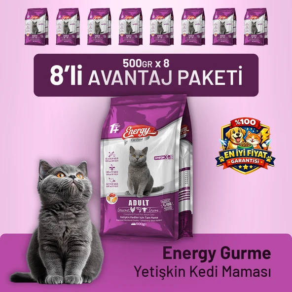Gurme Yetişkin Kedi Maması - 8 Adet ürün görseli 1
