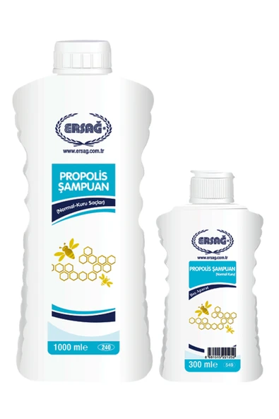 Ersağ Aparatlı Propolisli (Normal-Kuru) Şampuan 1000ml ürün görseli 1