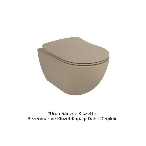 Creavit FE322 Rim-Off Asma Klozet Cappucino Mat ürün görseli 1