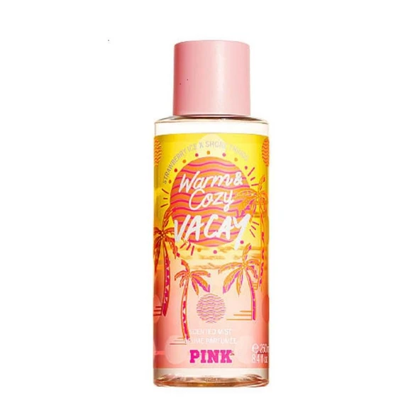 Victoria's Secret Pink Warm Cozy Vacay Fragrance Mist 250 ml Kadın Vücut Spreyi ürün görseli 1