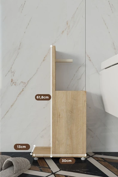 BALNEOM Kiraz %100 Mdf Tuvalet Kağıtlığı - Resim 3