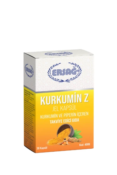 Ersağ Kurkumin Z Jel Kapsül (Blister Ambalaj) ürün görseli 1
