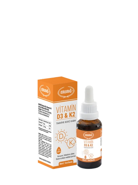 Ersağ Vitamin D3-K2 30ml ürün görseli 1