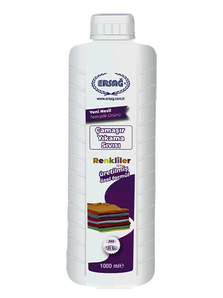 Ersağ Çamaşır Yıkama Sıvısı-Renkliler İçin 1000ml ürün görseli 1
