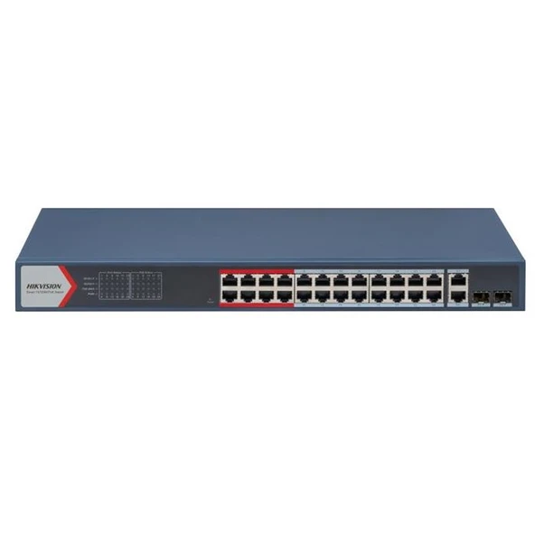 Hikvision DS-3E1326P-EI 24Port 10/100 x 2Ggbit Combo Yönetilebilir Poe 370W Swit ürün görseli 1