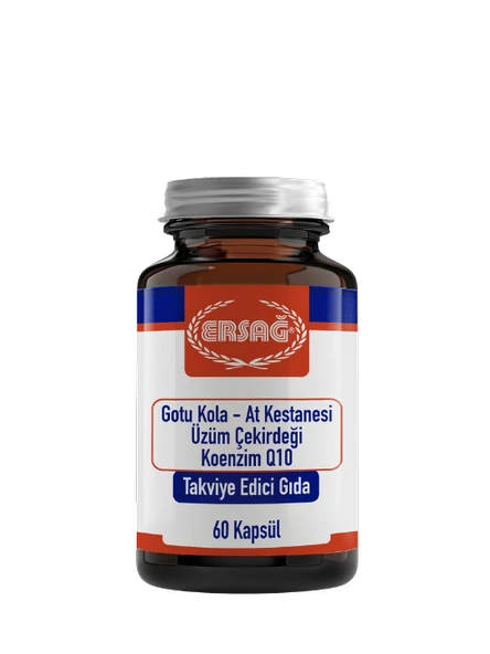 Ersağ Gotu Kola, At Kestanesi, Üzüm Çekirdeği, Koenzim Q10 ürün görseli 1