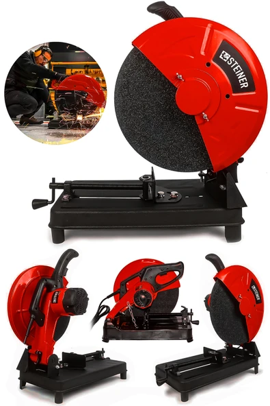 STEİNER Alman Turbo 9000 Bakır Sargılı Çelik Şanzuman Profil Demir ve Metal Kesme Makinesi 355 mm ürün görseli 1