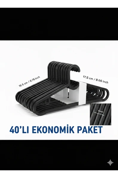 Gardino org-00040 Etek Askısı, Pantolon Askısı, Bluz Askısı 40 Adet. ürün görseli 1