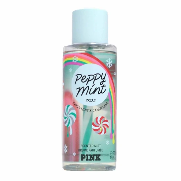 Victoria's Secret Pink Peppy Mint Scented Mist 250 ml Kadın Vücut Spreyi ürün görseli 1