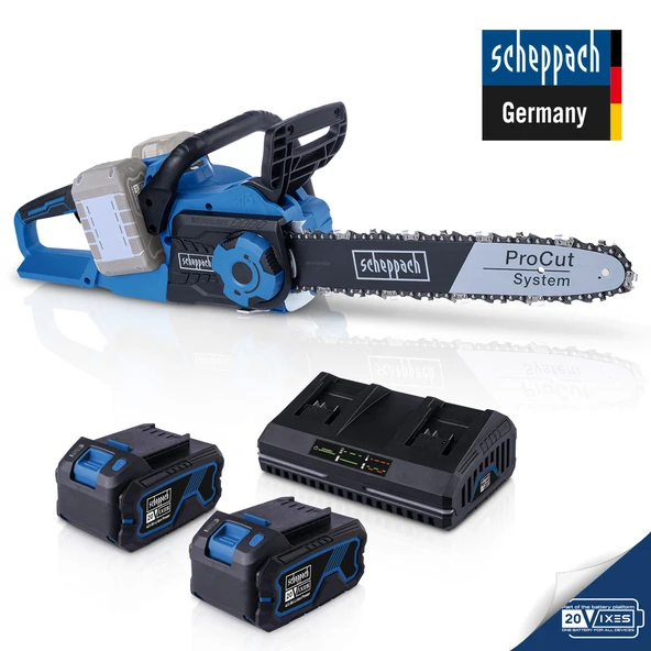 Scheppach BC-CS355Duo-X XL2 2x4.0Ah Çift Akülü Ağaç Kesme - 5910309401 ürün görseli 1