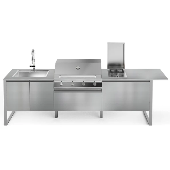 Steel Brenta T28 Paslanmaz Çelik Outdoor Barbekü Mutfak Ünitesi ürün görseli 1