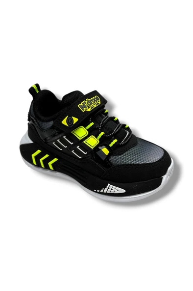 Ndrops 028-26 Anorak Anatomik Çocuk Sneaker Siyah Sarı 26-30 ürün görseli 1