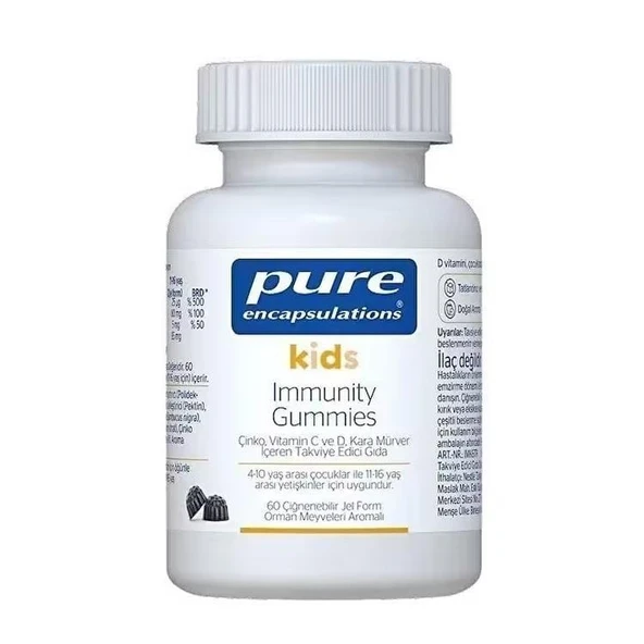 Pure Encapsulations Kids İmmunity 60 Gummies ürün görseli 1
