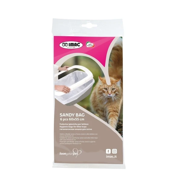 Imac Sandy Bag 6x10 Pcs Kedi Tuvaleti Torbası ürün görseli 1