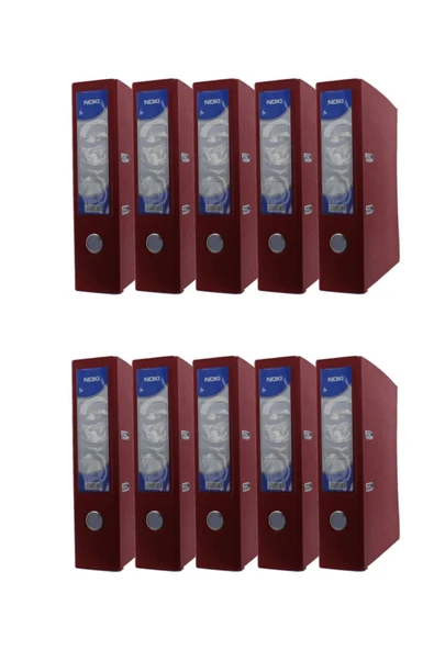 Noki Geniş Plastik Klasör (56411-080) Kırmızı 10 Lu Paket ürün görseli 1