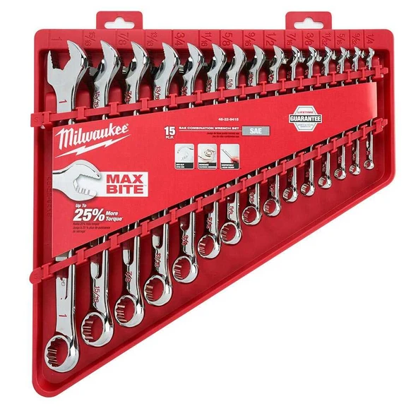 Milwaukee Kombine Anahtar Seti 15 Parça Max Bıte - 4932464996 ürün görseli 1