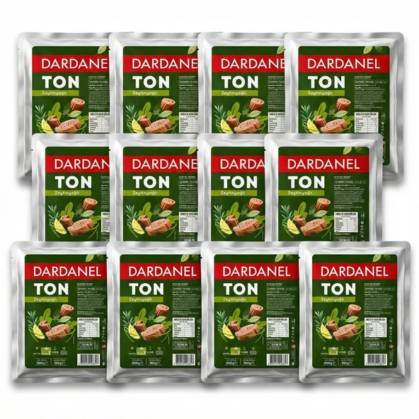 Dardanel 1 Kg Ton Balığı Zeytinyağlı 12'li Paket Profesyonel Mutfak Toplu Tüketim ürün görseli 1