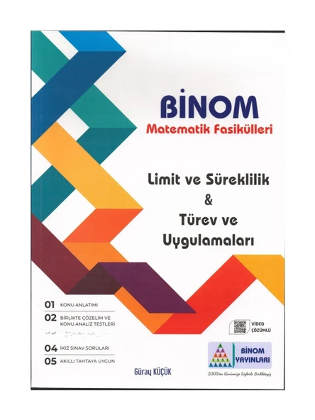 Gür Yayınları Binom Limit ve Süreklilik & Türev ve Uygulamaları-TYT DENEME HEDİYELİ!! ürün görseli 1
