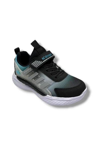 Ndrops 023-26 Anorak Anatomik Çocuk Sneaker Siyah Buz Turkuaz 31-35 ürün görseli 1