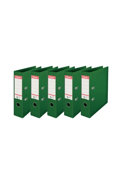 Esselte Geniş Plastik Klasör (9940) Yeşil 5 Li Paket ürün görseli 1