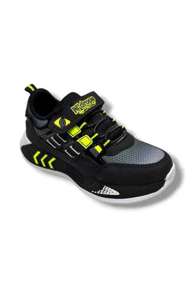 Ndrops 028-26 Anorak Anatomik Çocuk Sneaker Siyah Sarı 31-35 ürün görseli 1