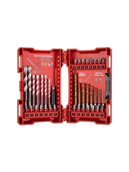 Milwaukee Shockwave Delme Vidalama Seti 39 Parça - 4932479854 ürün görseli 1