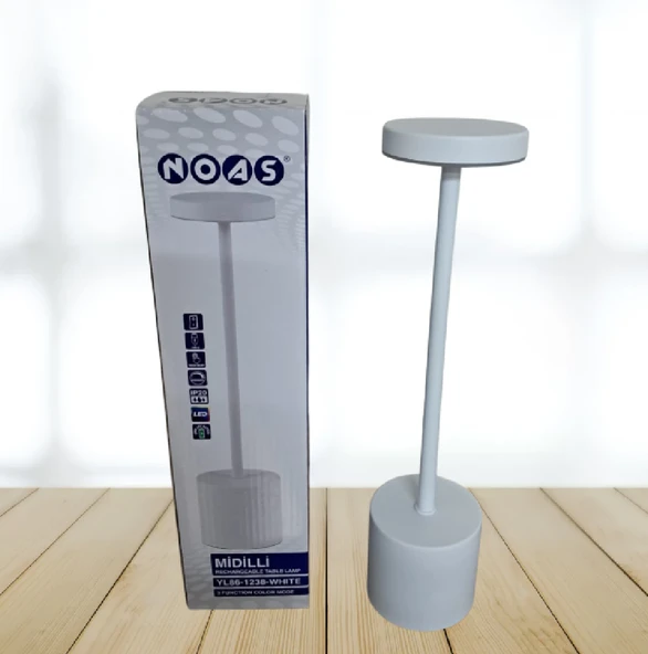 Noas Midilli 3 Işık Dokunmatik USB Şarjlı Dim Edilebilir Masa Lambası YL86-1238 ürün görseli 1