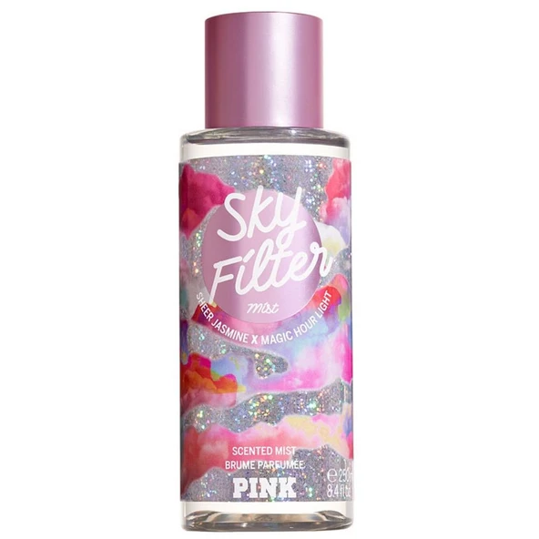Victoria's Secret Pink Sky Filter Scented Mist 250 ml Kadın Vücut Spreyi ürün görseli 1