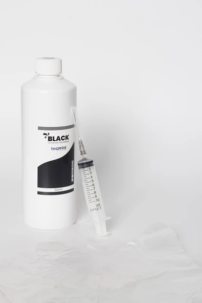 Tecprint Epson Uyumlu L805500 ml Siyah Renk Muadil Mürekkep+Enjektör+Eldiven ürün görseli 1