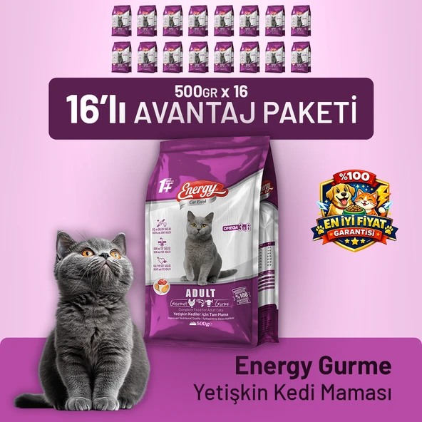 Gurme Yetişkin Kedi Maması - 16 Adet ürün görseli 1