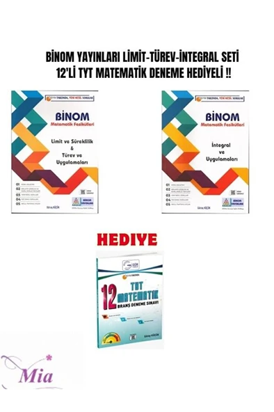 BİNOM LİMİT TÜREV İNTEGRAL SET ürün görseli 1