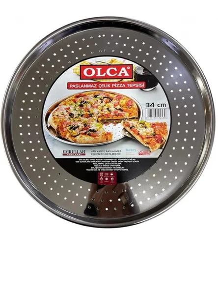 Emrullah EMR PT34 Metal Pizza Tepsisi 34 cm ürün görseli 1