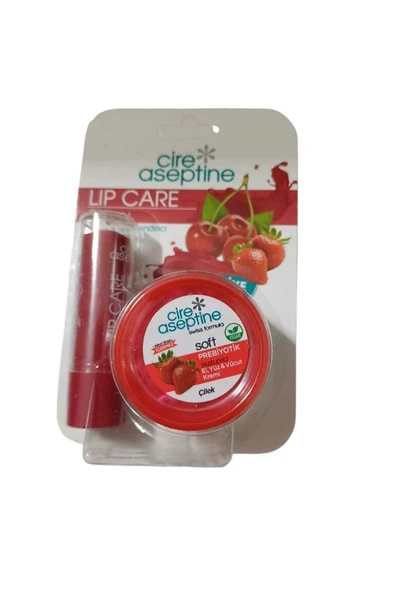 CİRE ASEPTİNE Dudak bakuım kremi LİP CARE CHERRY&30ML KREM ÇİLEK ürün görseli 1