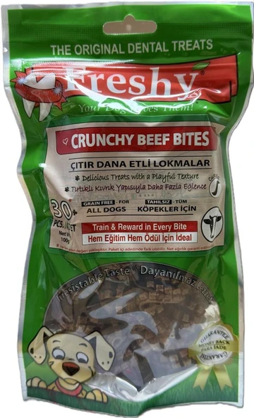 Freshy Natural Çıtır Dana Etli Lokmalar Köpek Ödülü 100 Gr ürün görseli 1