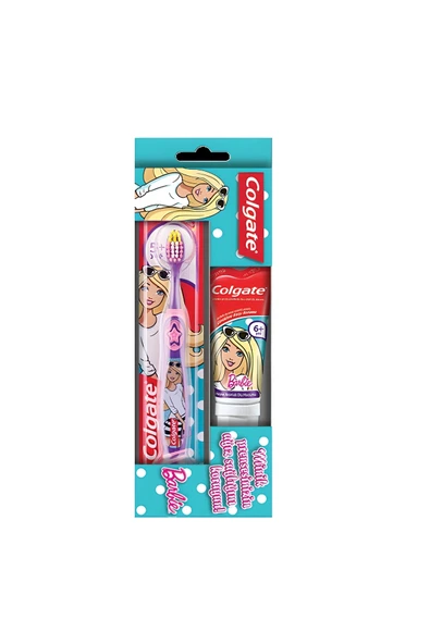 COLGATE ÇOCUK DİŞ MACUNU 75 ML + DİŞ FIRÇASI BARBİE + BATMAN ürün görseli 1