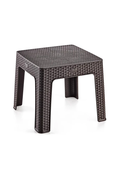 RETRO ART Monoblok Rattan Sehpa Bahçe Balkon Şezlong Sehpası Hs-700 ürün görseli 1